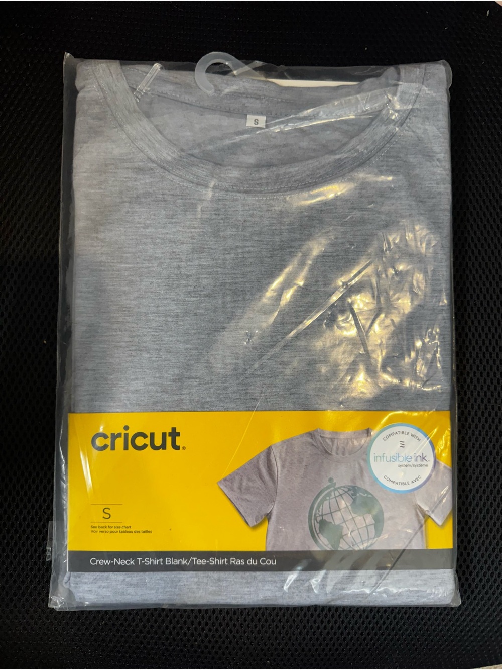 Hanes Light Gray Crew-Neck Short Sleeve Tee